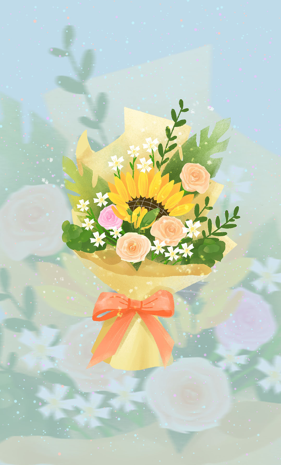 花束|插画|创作习作|只想吃糖糖糖 - 原创作品 - 站酷 (zcool)