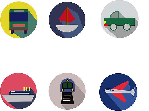 交通工具小图标