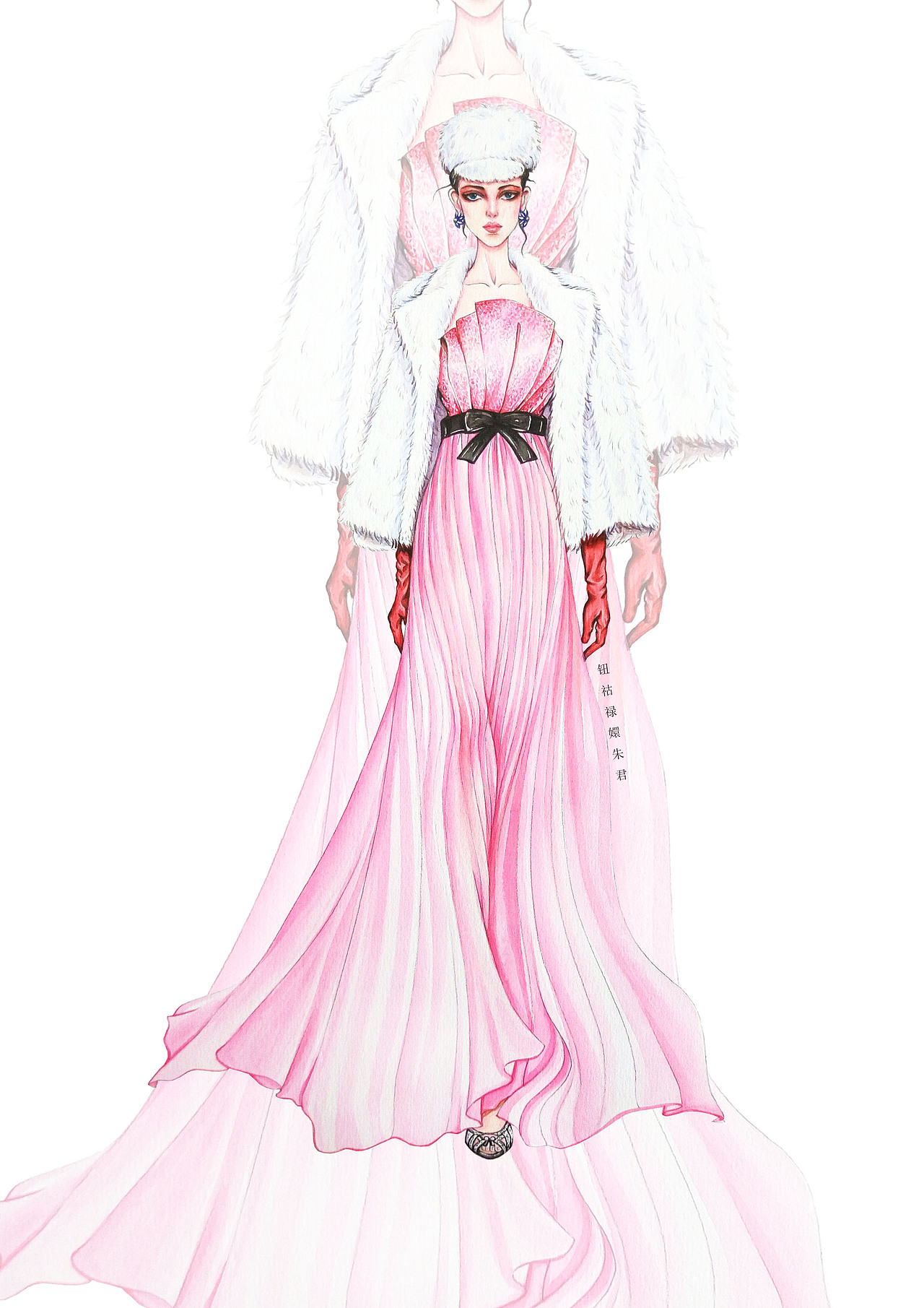 水彩时装插画（图ZNTk4MjA0ODQ=） - 商业插画 - 站酷设计师钮祜禄嬛朱君原创素材 - 站酷ZCOOL