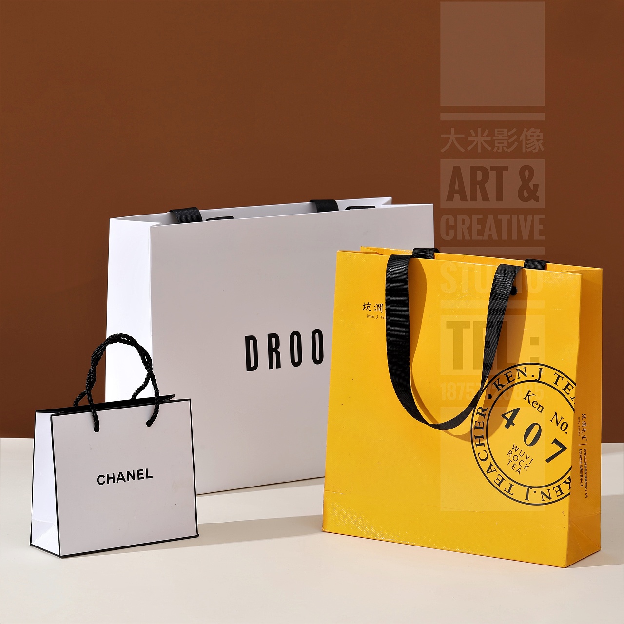 包装纸袋牛皮纸袋拍摄
