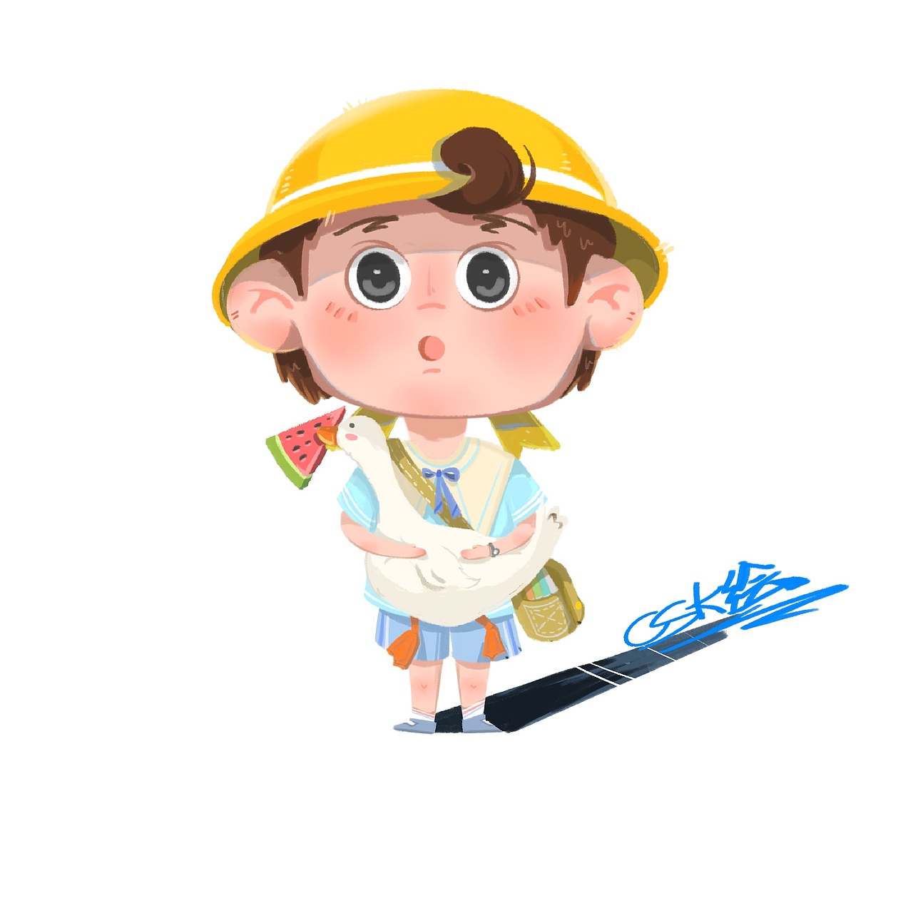 夏日限定插画 || ipad插画（图ZMzA2NDU0NzYw） - 儿童插画 - 站酷设计师仓鼠小葵csk原创素材 - 站酷ZCOOL