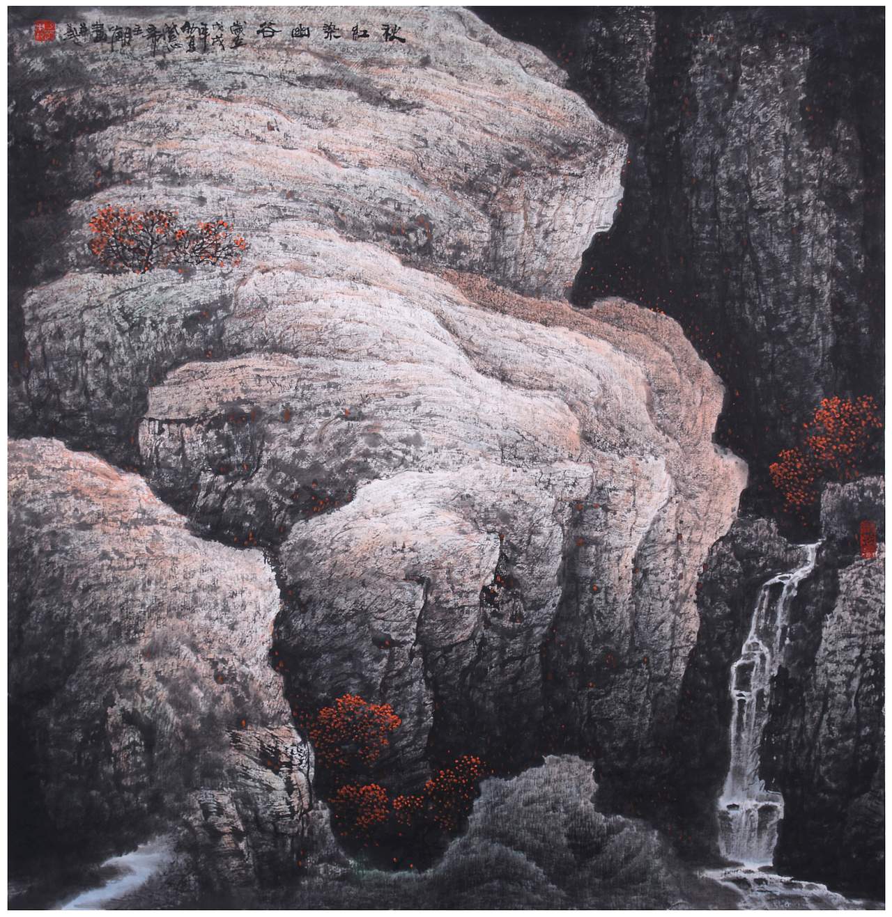 山水名家张月岗老师秋季个展斗方精品原创合集（图ZMTI0NDY4Mjc2） - 绘画 - 站酷设计师画家张月岗原创素材 - 站酷ZCOOL