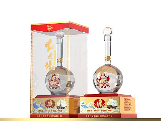 酒包装红太阳-一帆风顺