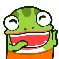 呆呆小熊的蛙哈哈表情