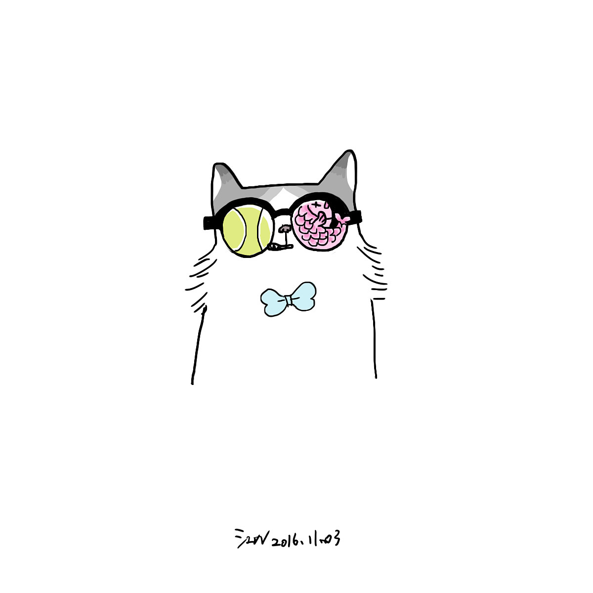 【插画】吃货的墨镜（图ZNjI0MDMxMjQ=） - 创作习作 - 站酷设计师江vv原创素材 - 站酷ZCOOL