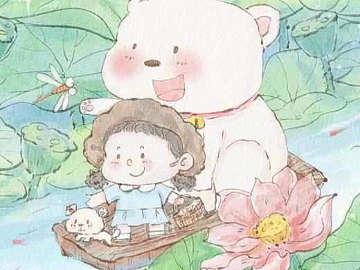 近期的一些仿水彩作品