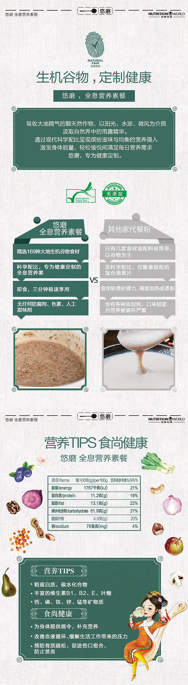 悠磨-全息营养素餐（固体饮料）（图ZNzg5MzUxNDA=） - APP界面 - 站酷设计师月白清风原创素材 - 站酷ZCOOL