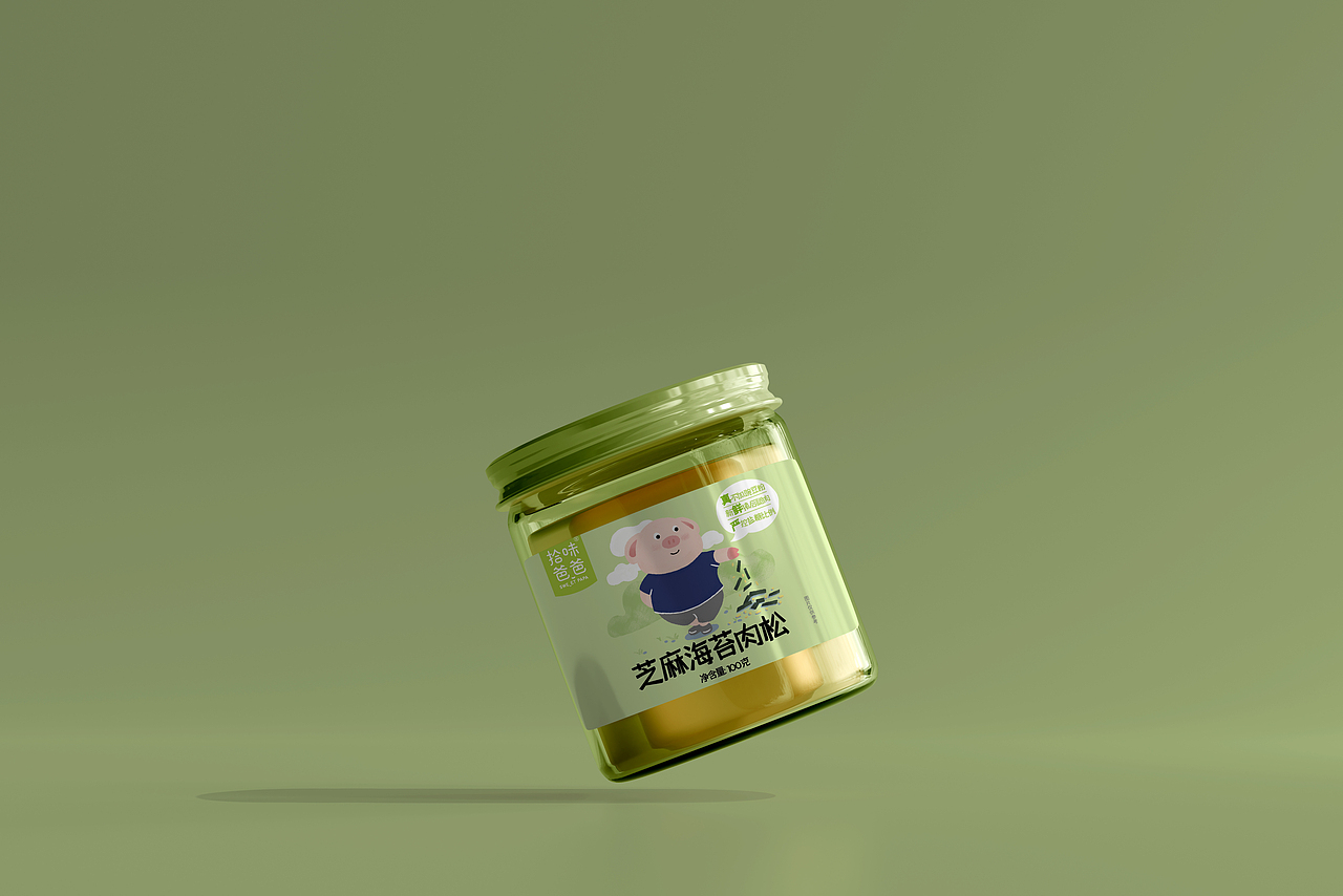 芝麻海苔肉松 | 插畫包裝設(shè)計(jì)（圖ZMjgyOTU4NTU2） - 包裝 - 站酷設(shè)計(jì)師梁黃原創(chuàng)素材 - 站酷ZCOOL