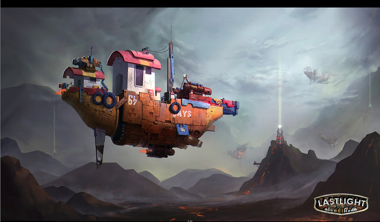 【无水印版】学生作品————欧美风飞船原画设定（图ZNDc1NzM3NjQ=） - 商业插画 - 站酷设计师XR异创神CG学院原创素材 - 站酷ZCOOL