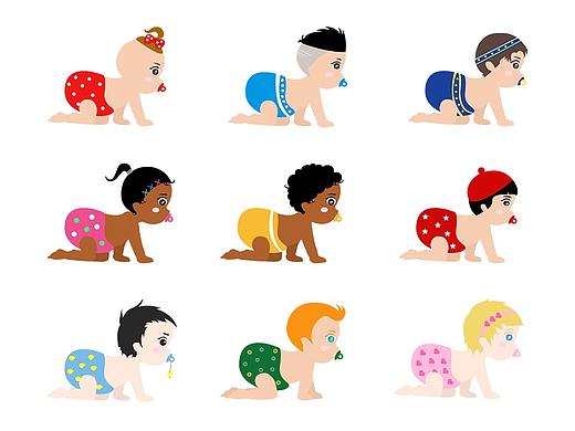 婴儿爬爬现场互动