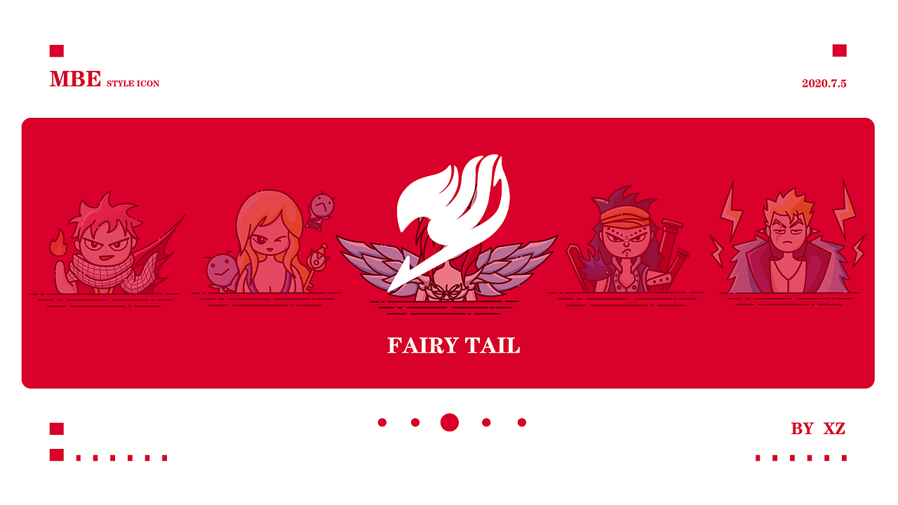 《妖精的尾巴》mbe风格图标设计（图ZMjE1NTMzMjY0） - 图标 - 站酷设计师噗噗向前冲原创素材 - 站酷ZCOOL