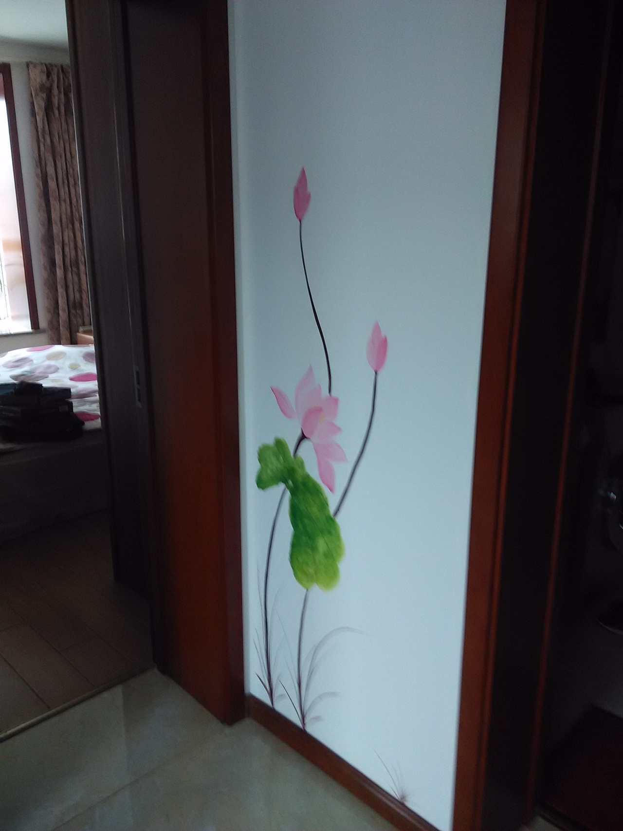 太原手绘墙画 太原恒大山水城画的墙体彩绘 太原电视墙