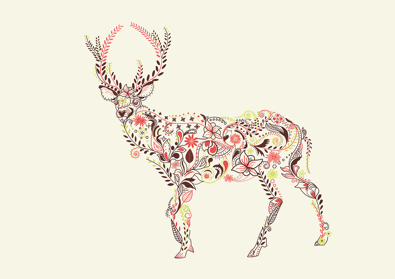 由植物拼凑组合而成的动物形象插画宜宾/平面设计师/5年前/760浏览