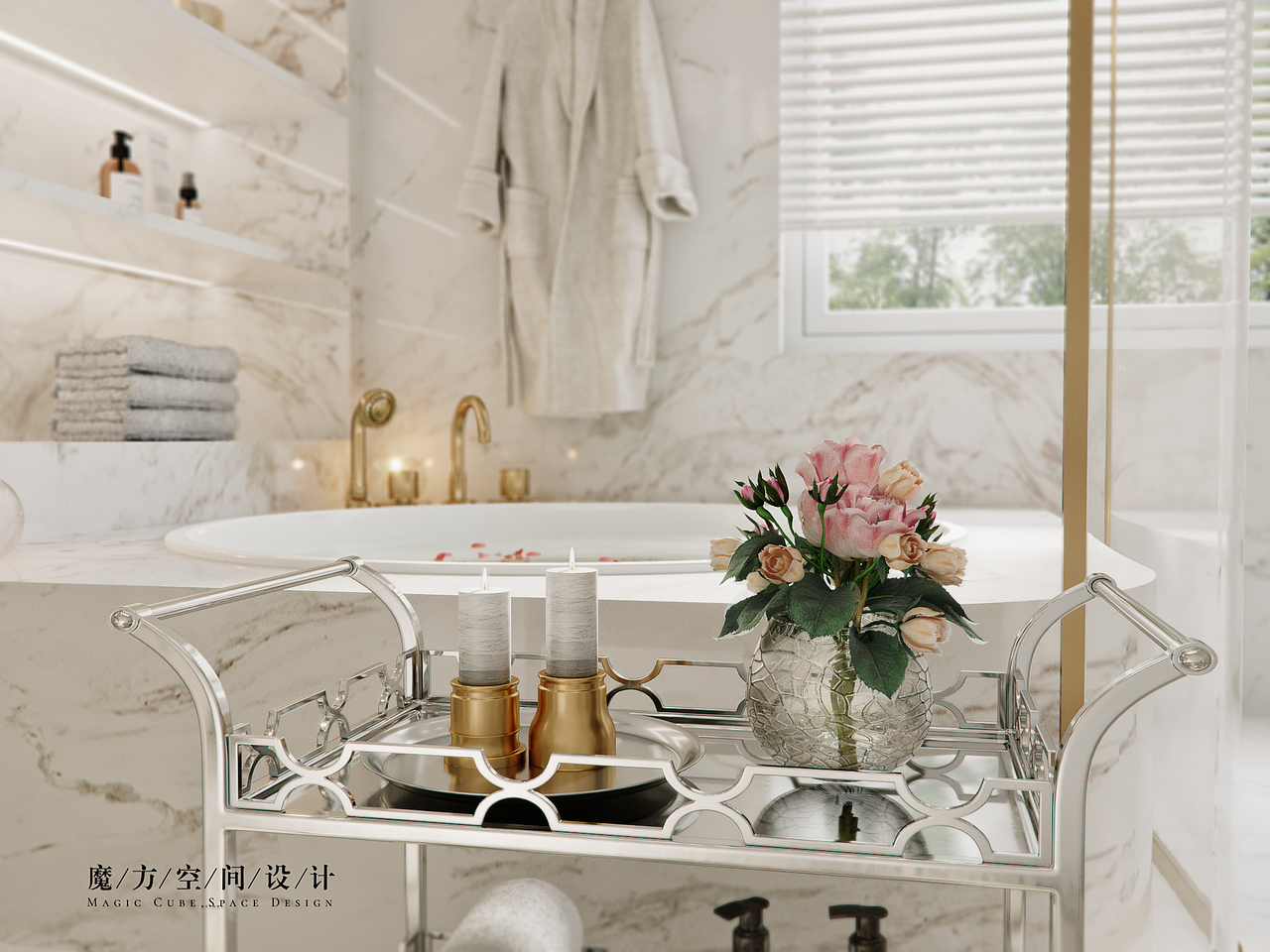 【魔方】法式轻奢•贵州遵义别墅项目（图ZMjE2NzMyMTU2） - 家装设计 - 站酷设计师魔方空间设计原创素材 - 站酷ZCOOL