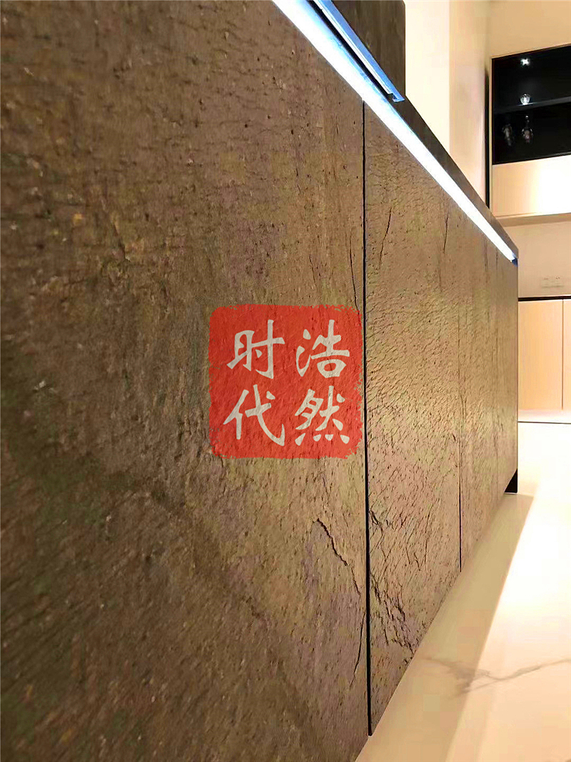 真石碳素钢进口岩板纳米石纹板进口柔石医院医生取餐台