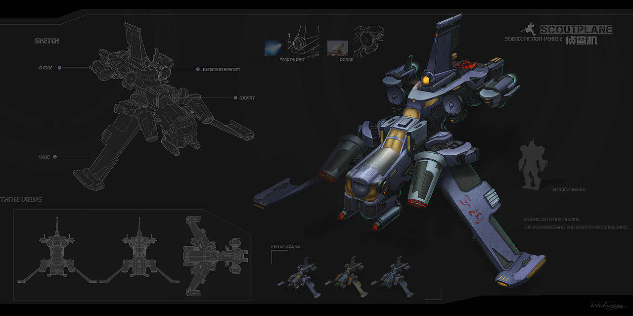 科幻载具设计排版