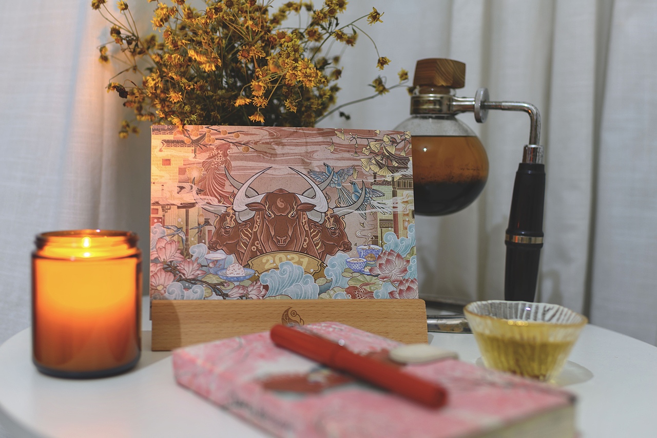 2021年《牛转乾坤》插画台历作品（图ZMjM3Mjc2Njg0） - 创作习作 - 站酷设计师喻易阳原创素材 - 站酷ZCOOL