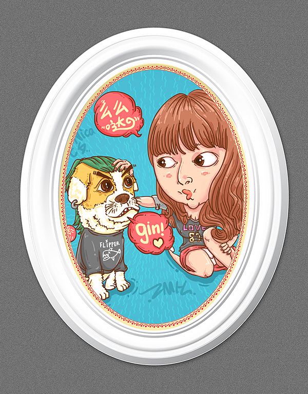 《七夕变狗记》-为爱人，变丑萌（图ZMTg1Mjk1ODQ=） - 创作习作 - 站酷设计师郑鸣浩原创素材 - 站酷ZCOOL