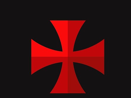 偏平插画-英国中世纪十字军