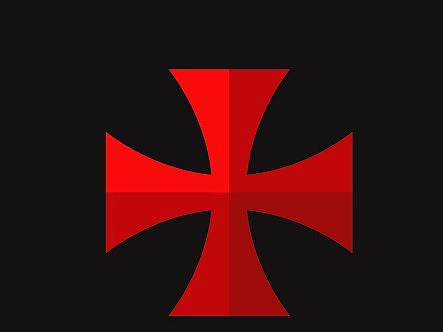 偏平插画-英国中世纪十字军