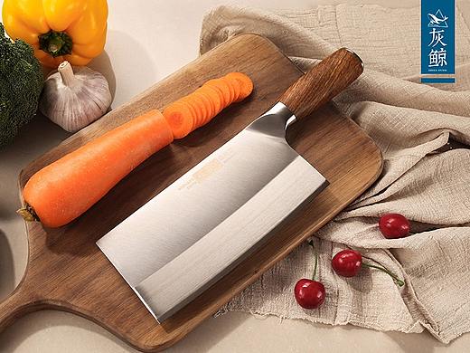 中式刀具厨房菜刀场景拍摄