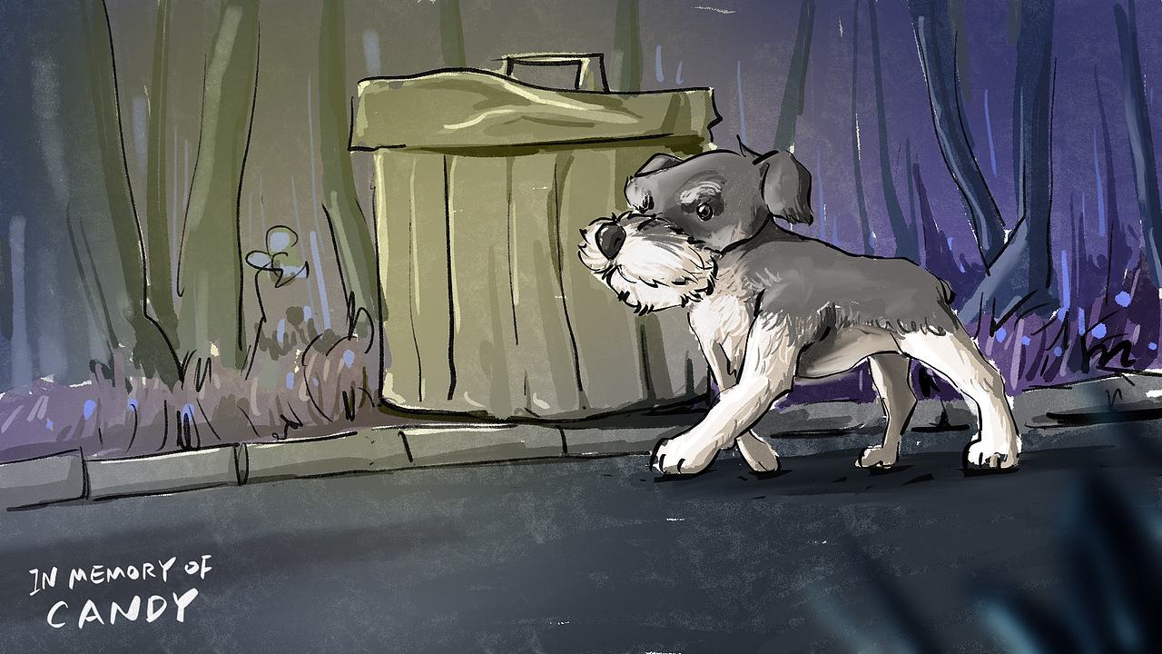 纪念我离开的狗狗（图ZMjMzMjM1NDU2） - 艺术插画 - 站酷设计师egchain原创素材 - 站酷ZCOOL