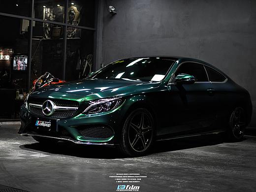 暗绿系-独家#钻魅午夜橄榄绿奔驰C260