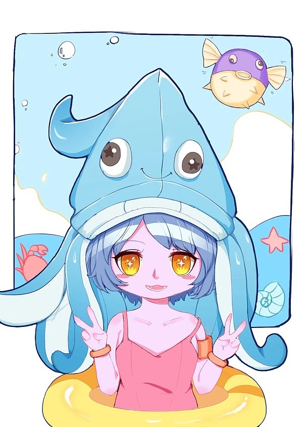 【绘图】璐璐泳池派对