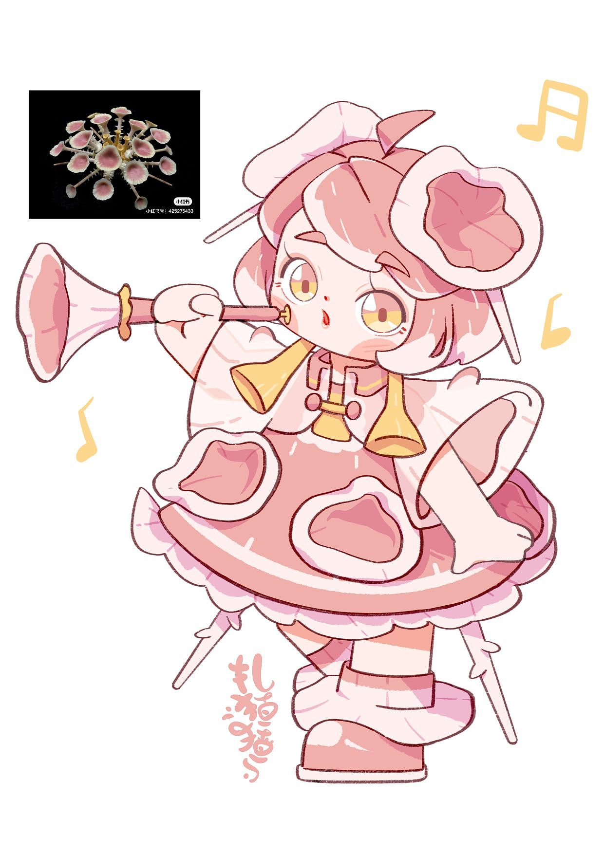 一组海洋生物拟人