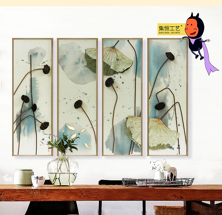 实物画；装饰画、效果图、国画、大堂挂画、饰品、摆件、软装配画、室内设计、整体软装、圆框（图ZNjg2ODEwODQ=） - 工艺品设计 - 站酷设计师集恒工艺实物画原创素材 - 站酷ZCOOL