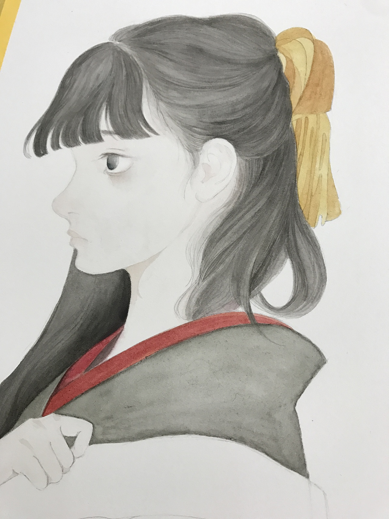 水彩人物 临摹哦