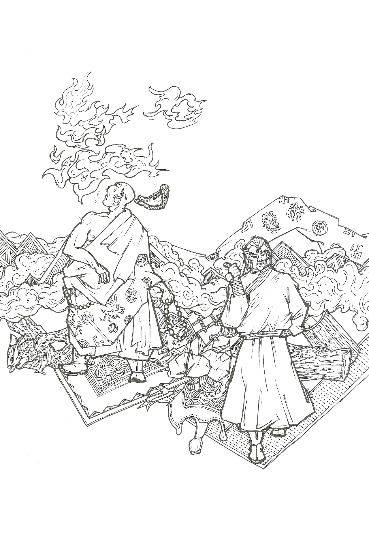 《巴拉根仓的故事》（图ZOTgyMzE1NDQ=） - 儿童插画 - 站酷设计师orgil先生原创素材 - 站酷ZCOOL
