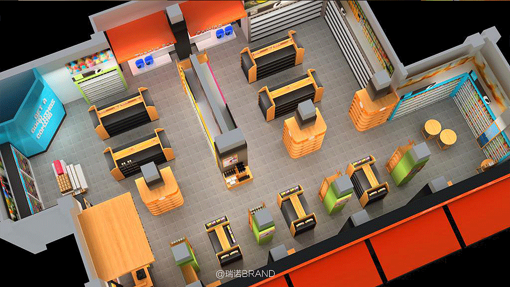 零居超市（图ZMjQ4NTMwMTQ4） - 商业空间设计 - 站酷设计师瑞诺BRAND原创素材 - 站酷ZCOOL