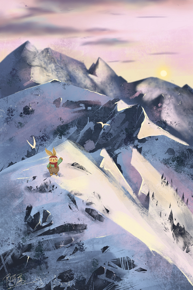 《爬雪山》场景