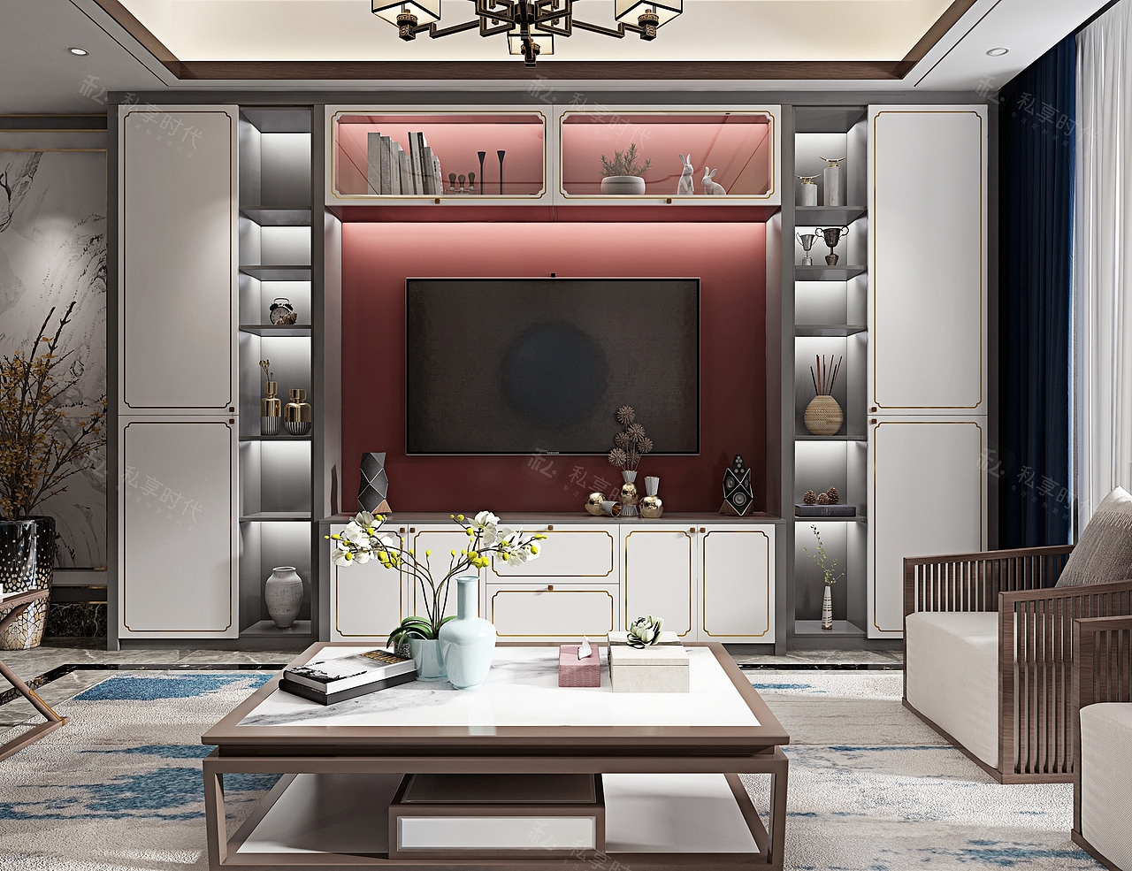 新中式高端全屋定制产品设计（图ZMTg5NTAzODY4） - 家装设计 - 站酷设计师私享时代原创素材 - 站酷ZCOOL