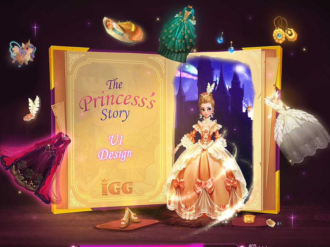 Dress up!Time Princess!女性向换装手游UI概念设计_laura喵站酷ZCOOL