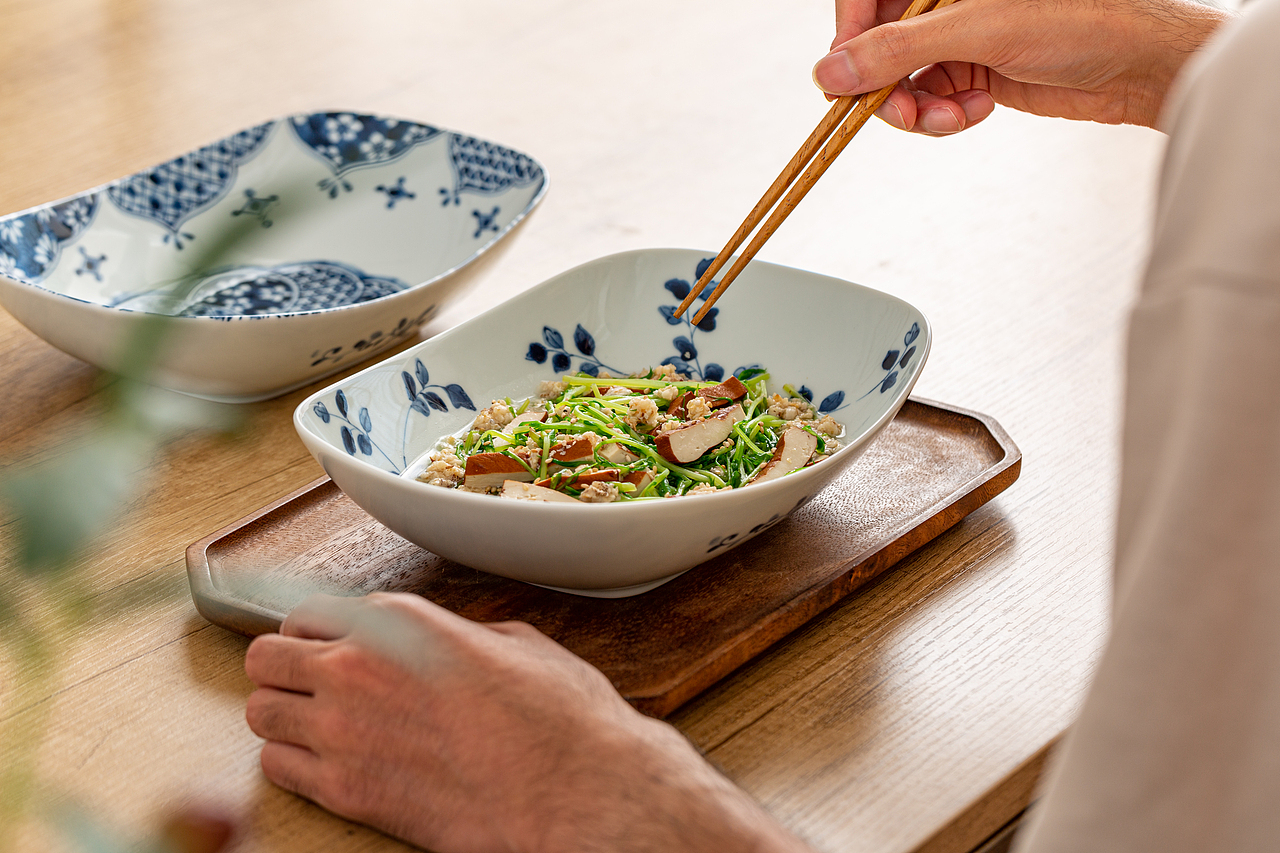 电商摄影｜日本蓝凛堂系列餐具美食搭配（图ZMjc1MDYyMzMy） - 美食摄影 - 站酷设计师JanChngLyly原创素材 - 站酷ZCOOL