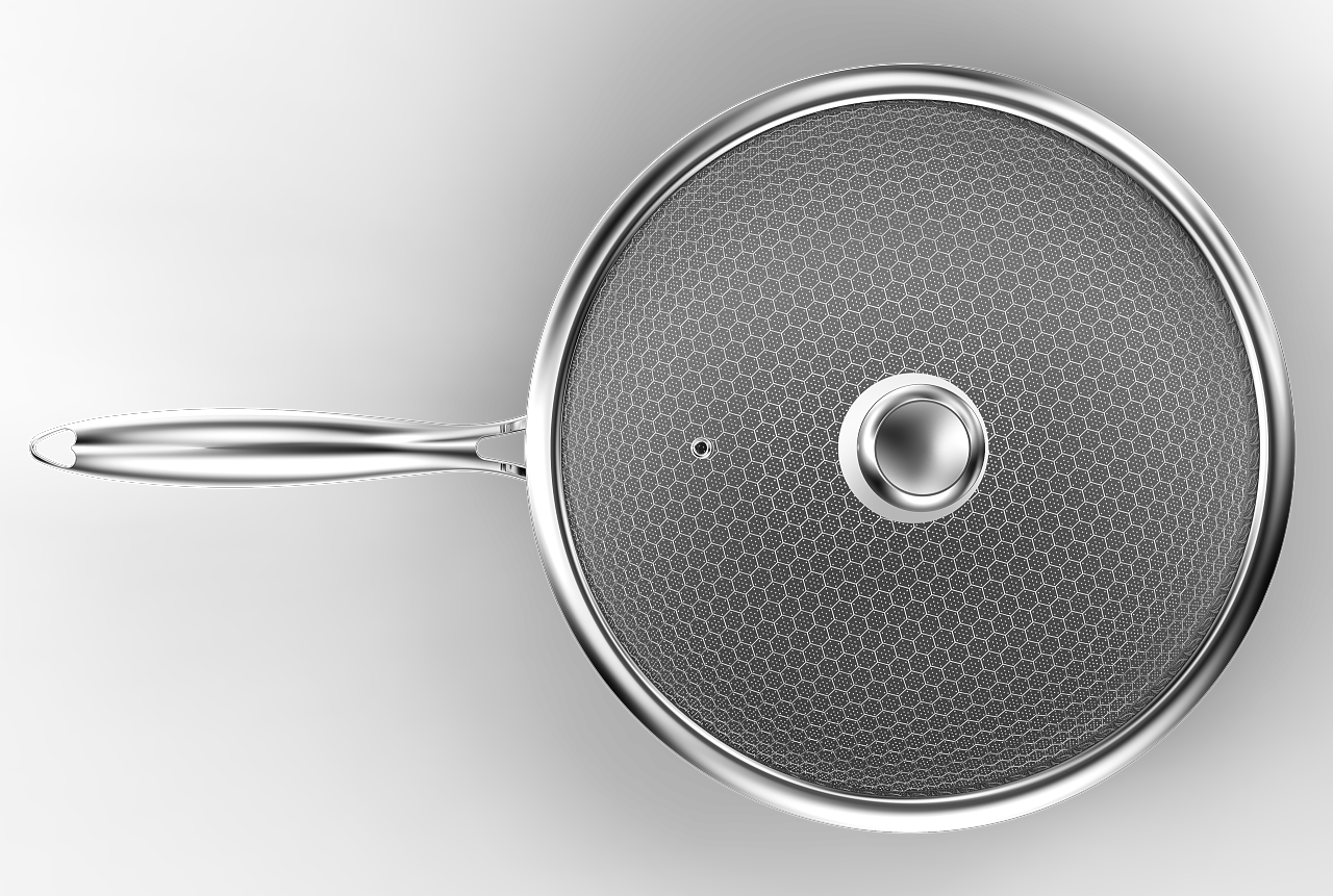 不锈钢钢锅渲染