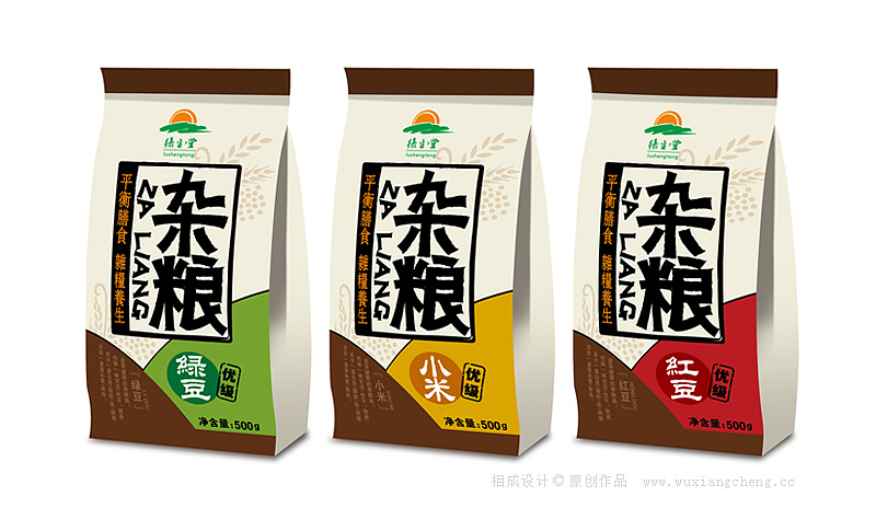 五谷杂粮包装设计（图ZMTg5NzQ5MDg=） - 包装 - 站酷设计师嬉墨娃原创素材 - 站酷ZCOOL