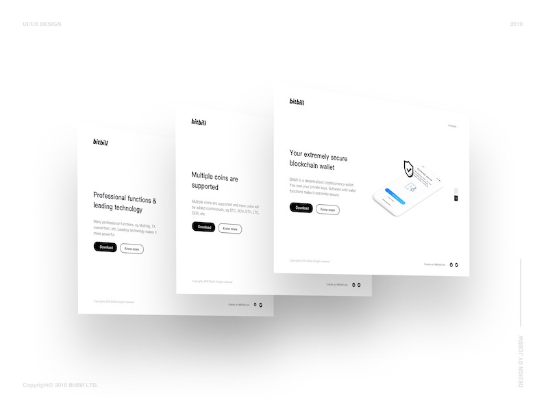BitBill 3.0 - Landingpage 官网_王涵洋-站酷ZCOOL
