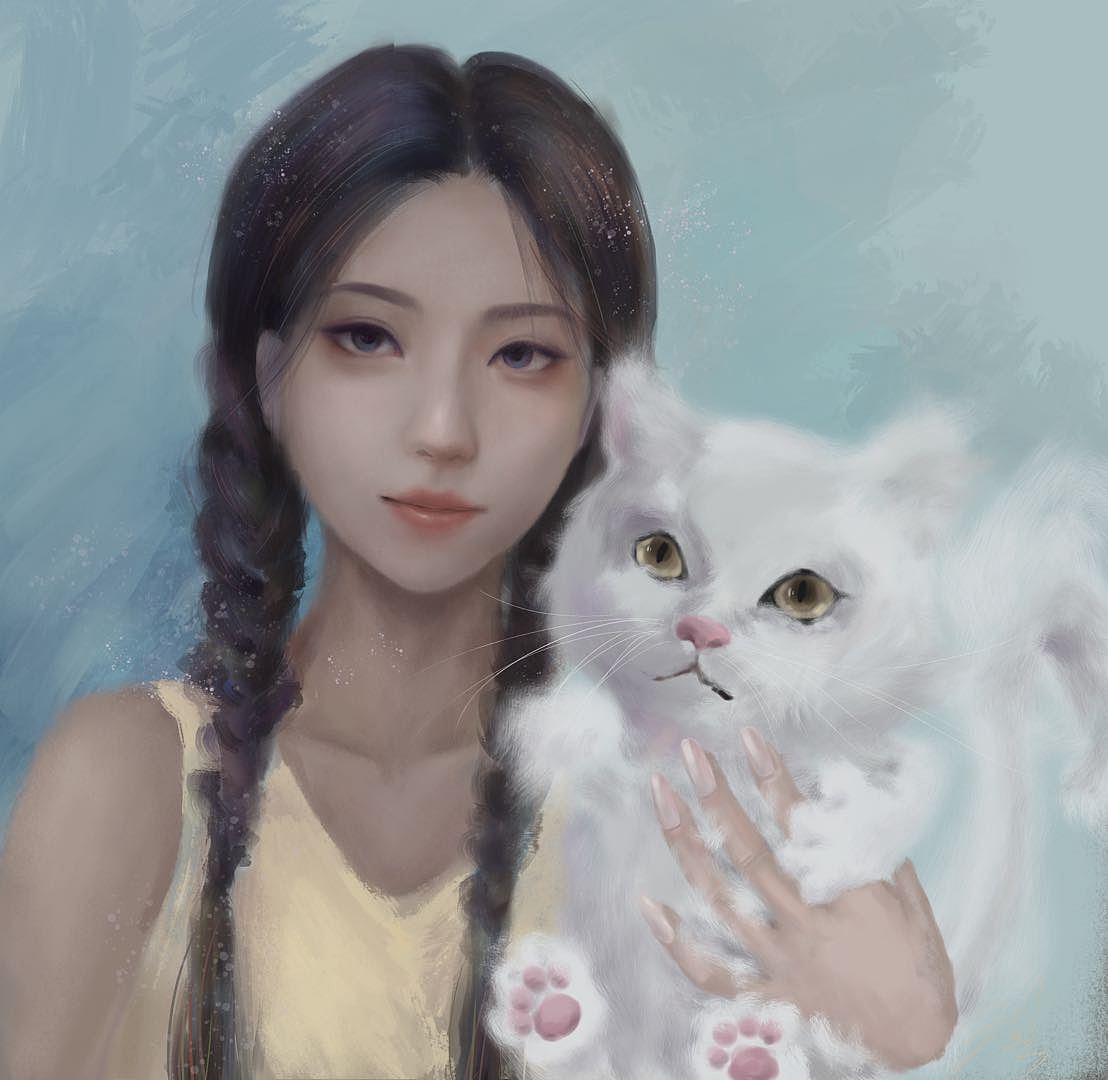 有猫猫了（图ZMjE5MTU1NDMy） - 绘画 - 站酷设计师Z70882373原创素材 - 站酷ZCOOL