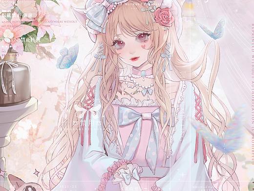 半身lolita插画私稿
