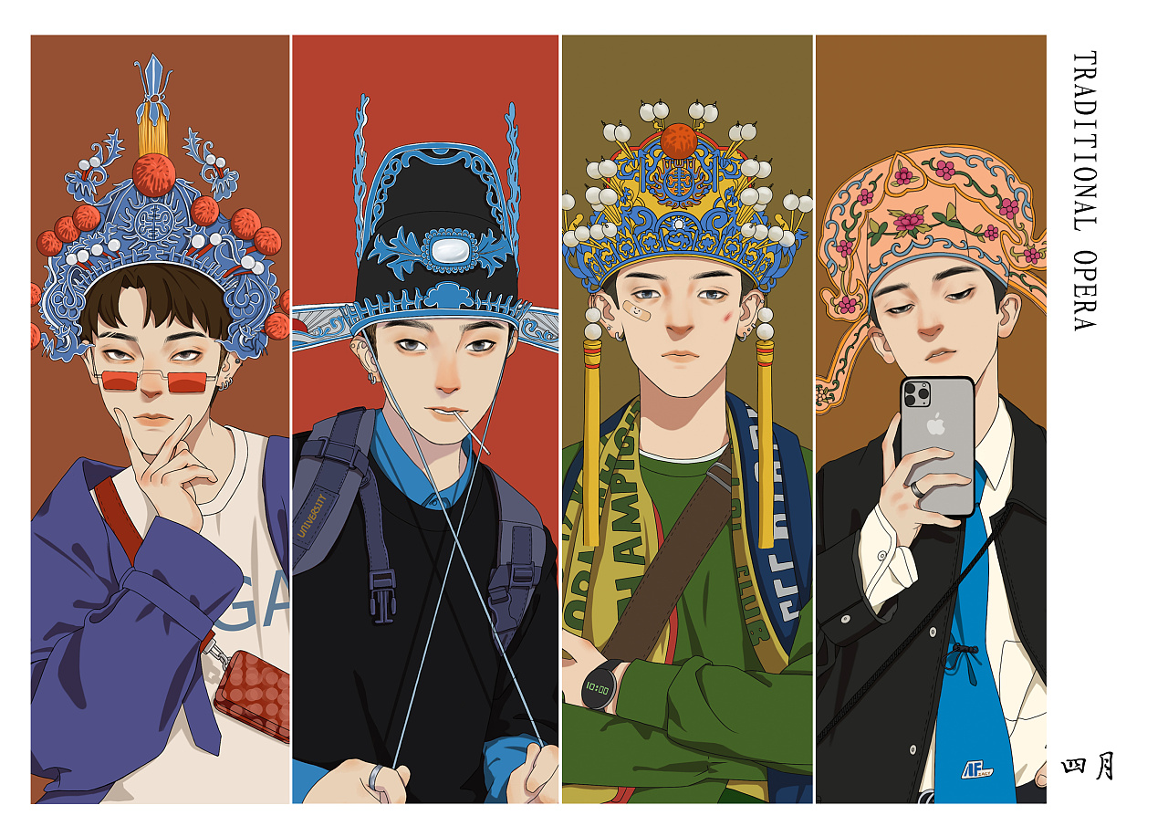 dinlab×孙无力 戏曲:冠,盔,帽,巾