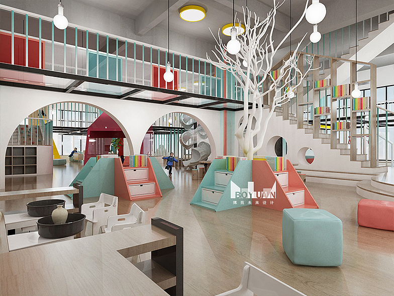 据说这样设计幼儿园很炸街|早教中心设计
