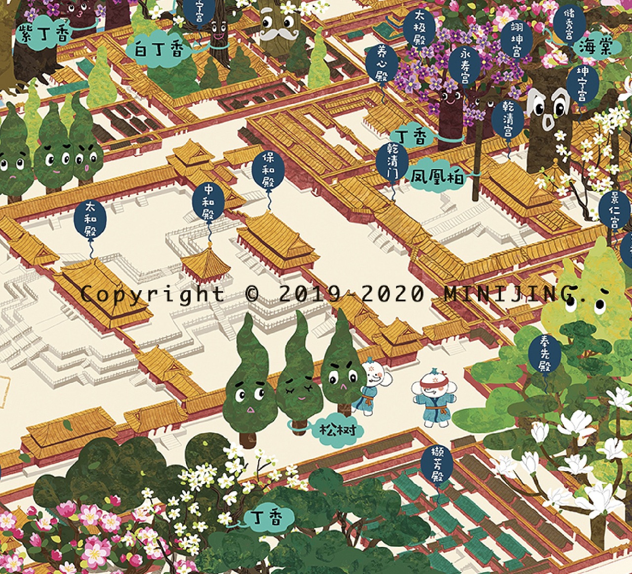 故宫全景地图插画项目合作（图ZMTcwODU4NDY4） - 商业插画 - 站酷设计师jiangyijinxi原创素材 - 站酷ZCOOL