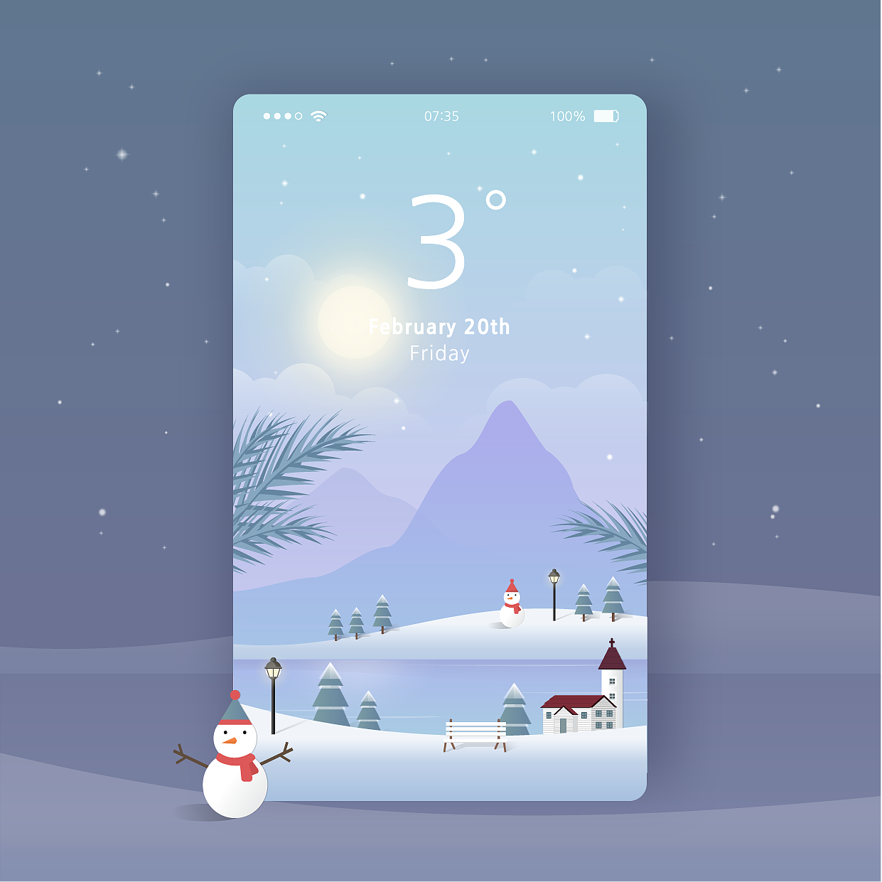 天气预报类插画