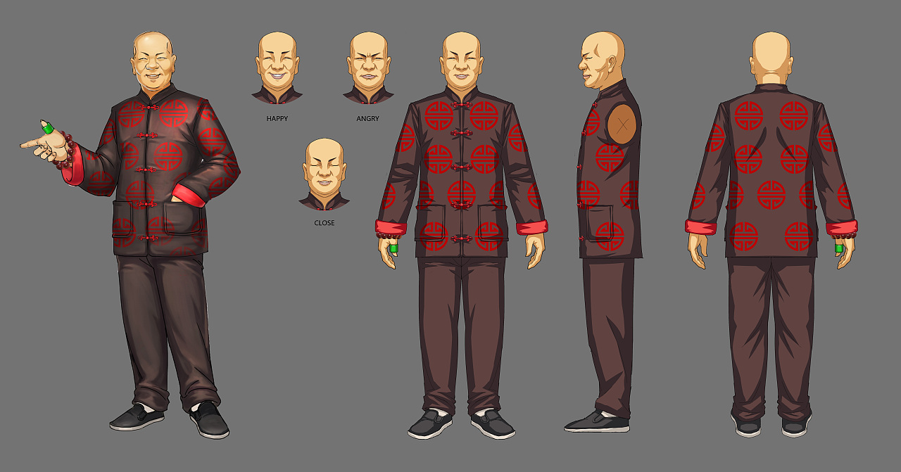 某厂大ip的三视图绘制工作,为三维建模提供确切目标.