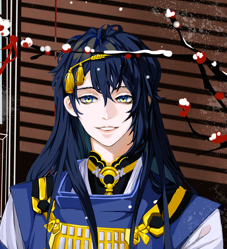 二次元绘画:刀剑乱舞-三日月宗近