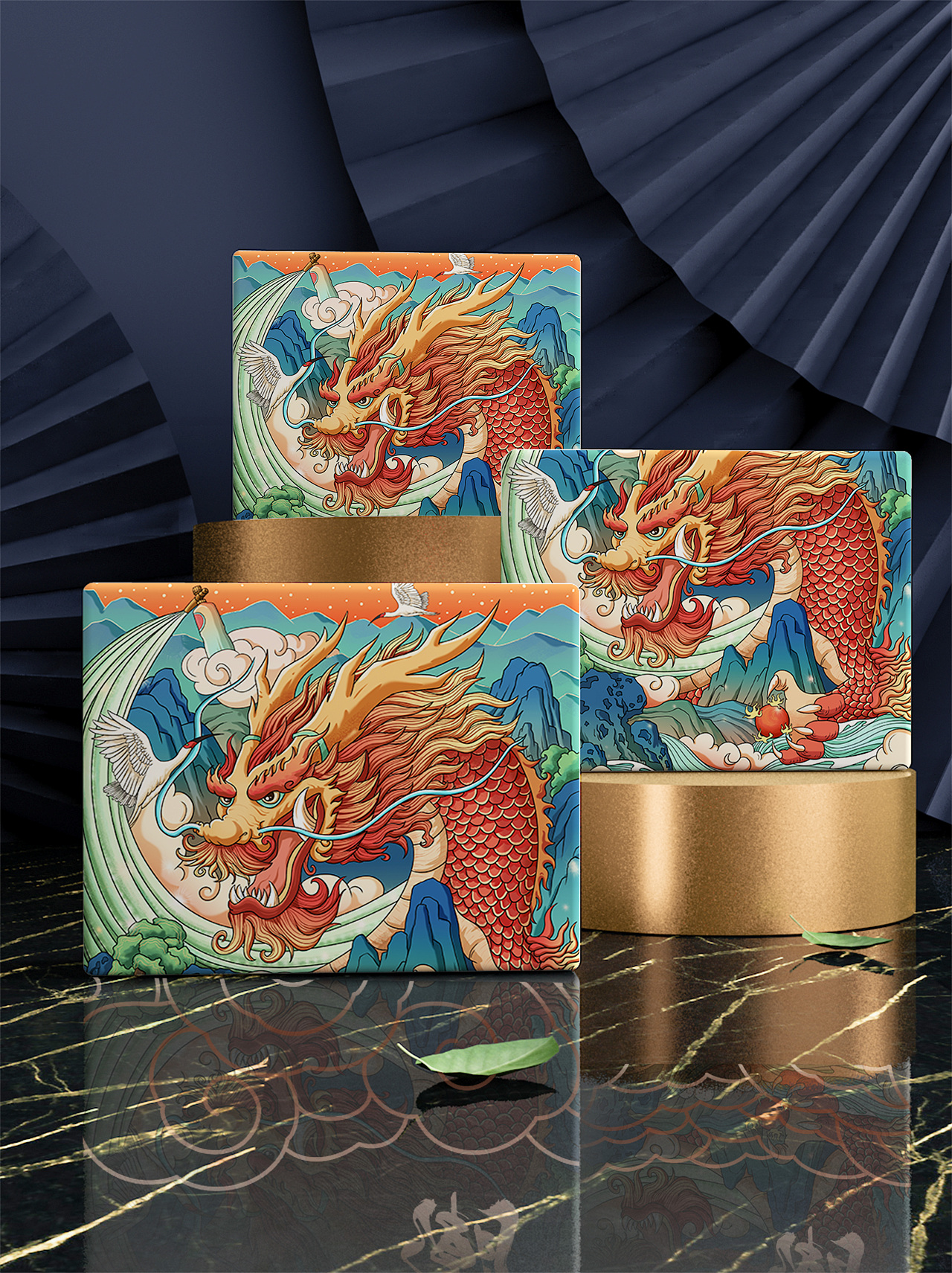 国潮十二生肖插画