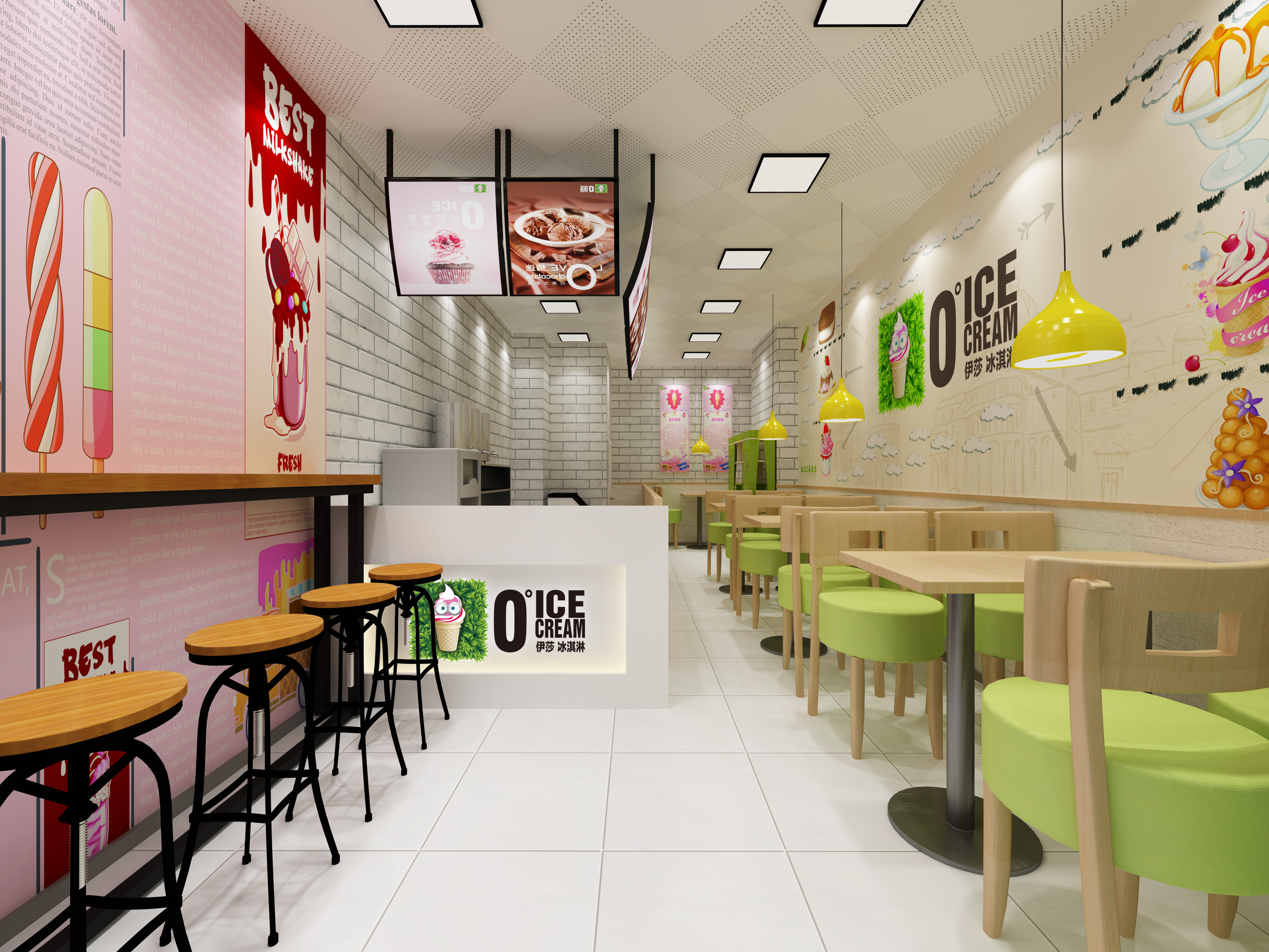 小吃店空间设计|空间|家装设计|jack_liu - 原创作品 - 站酷 (ZCOOL)
